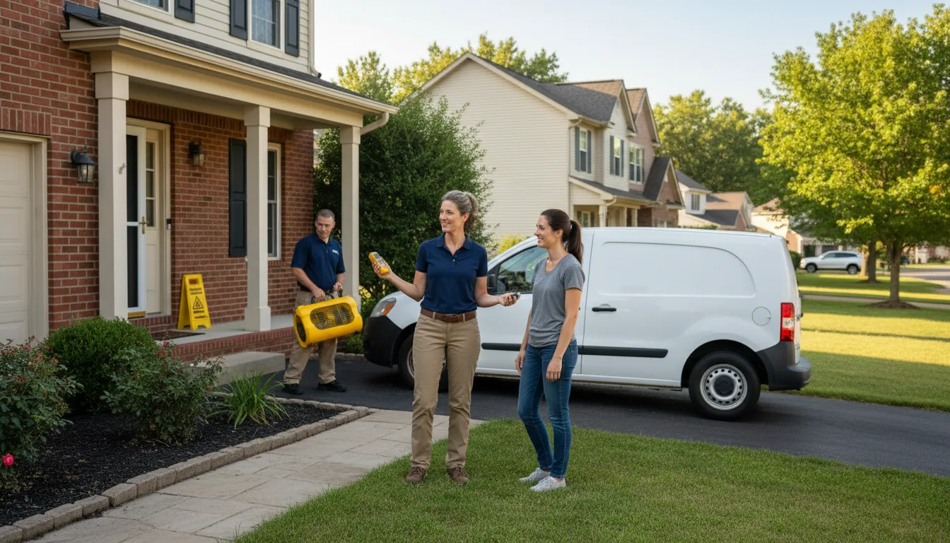 Water restoration image for Dehumidification And Cleanup Services in Indian Lake Estates, FL